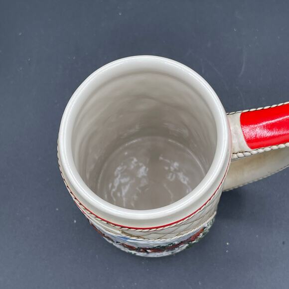 1985 "A" Series Anheuser Busch Budweiser Holiday Beer Stein Clydesdale Ceramarte - Picture 8 of 11